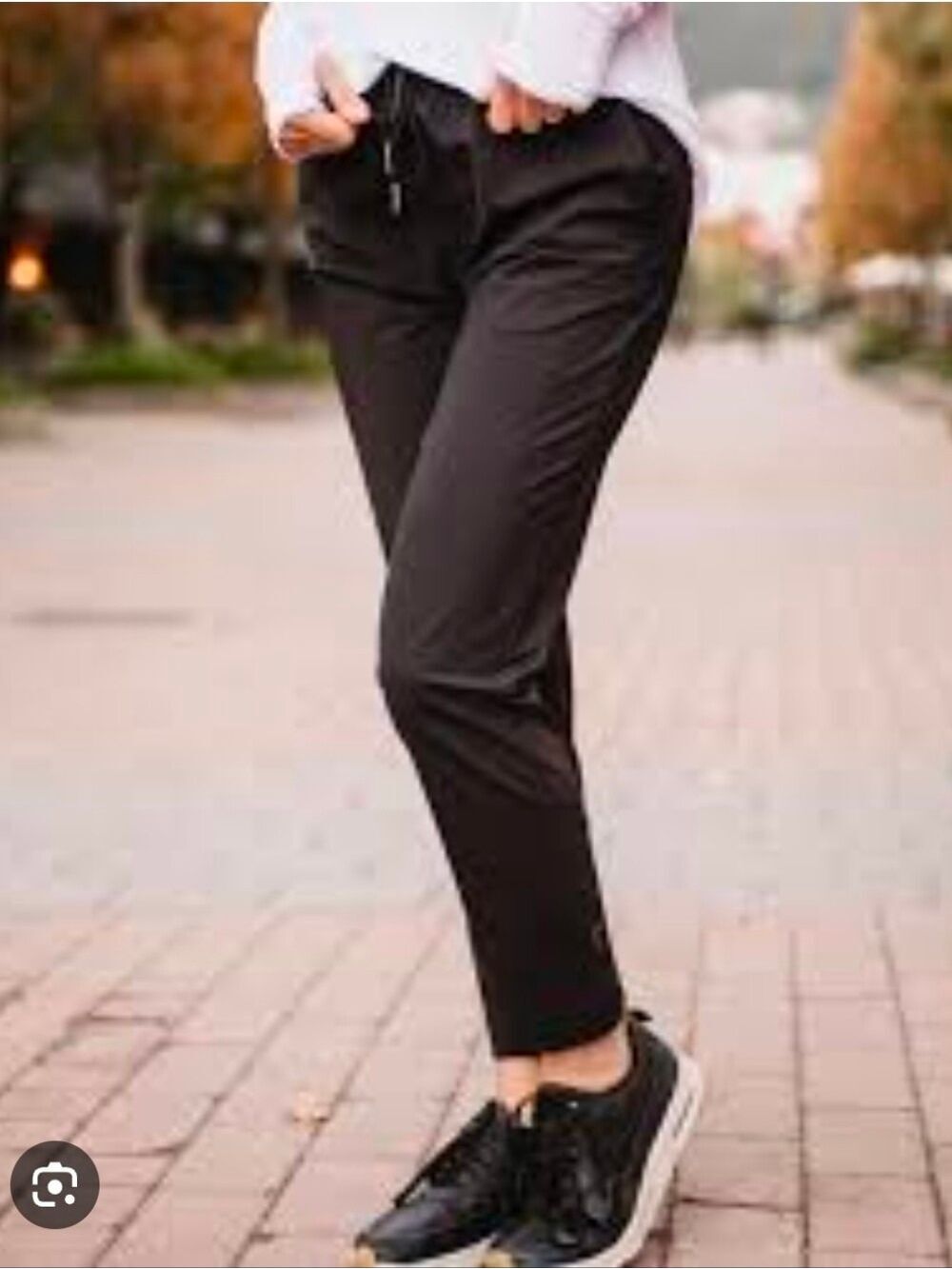 Zyia Active Everyday Black Drawstring Pants - Casual Everyday Wear